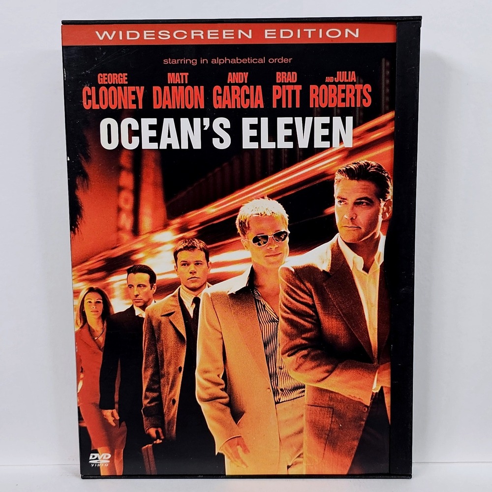 Ocean's Eleven DVD Widescreen‎ Edition Movie George Clooney Brad Pitt Matt Damon